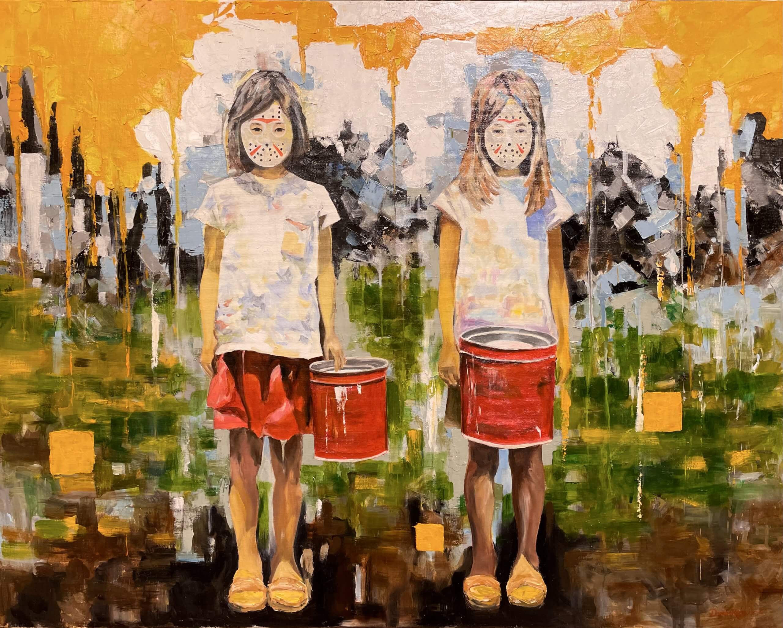 6. Water And Oil 水與油 72.5×91cm (30F) Oil On Canvas 2023