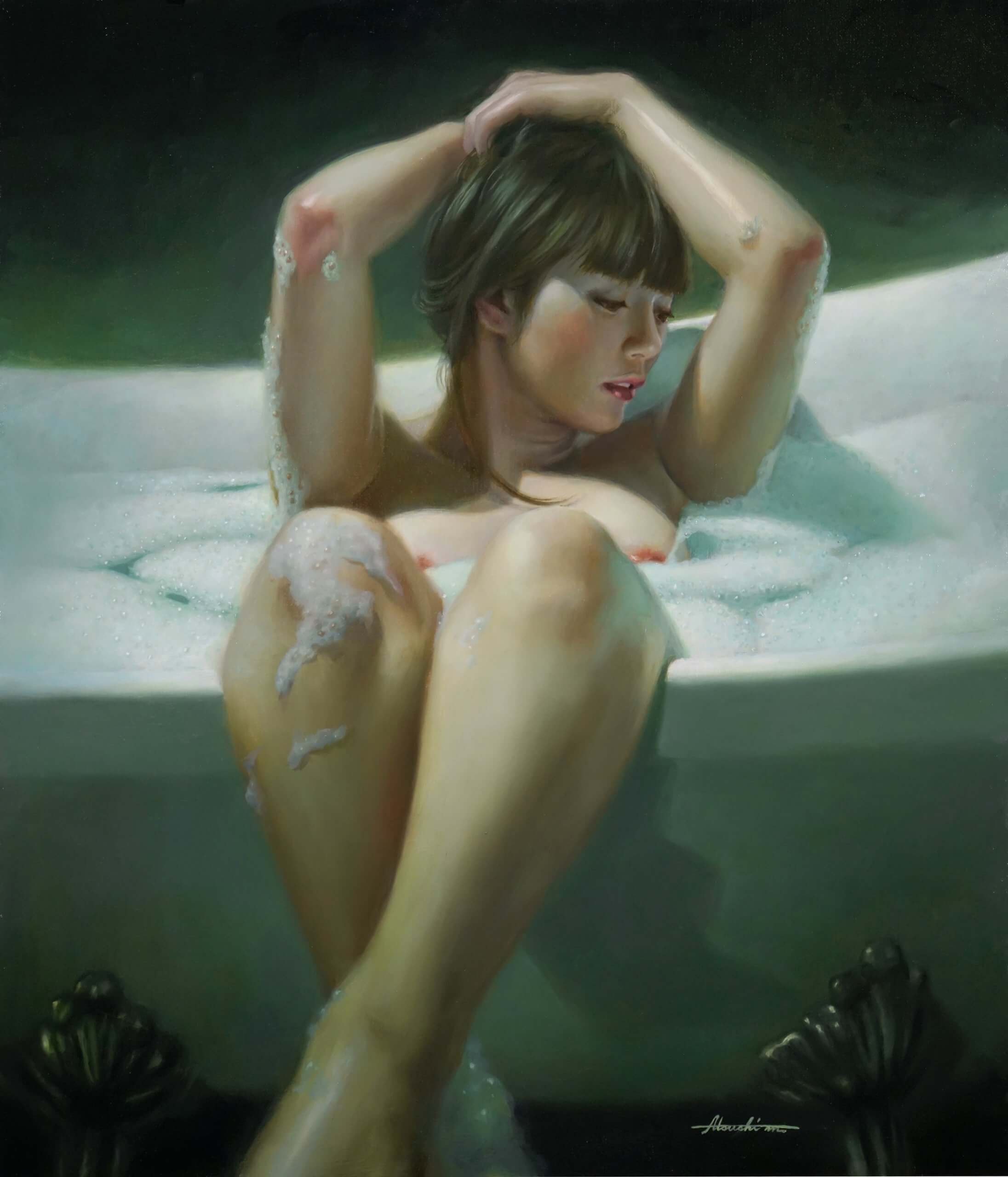 9. A Moment of Peace 安詳的片刻_油彩 _53x46cm(10F)_2023
