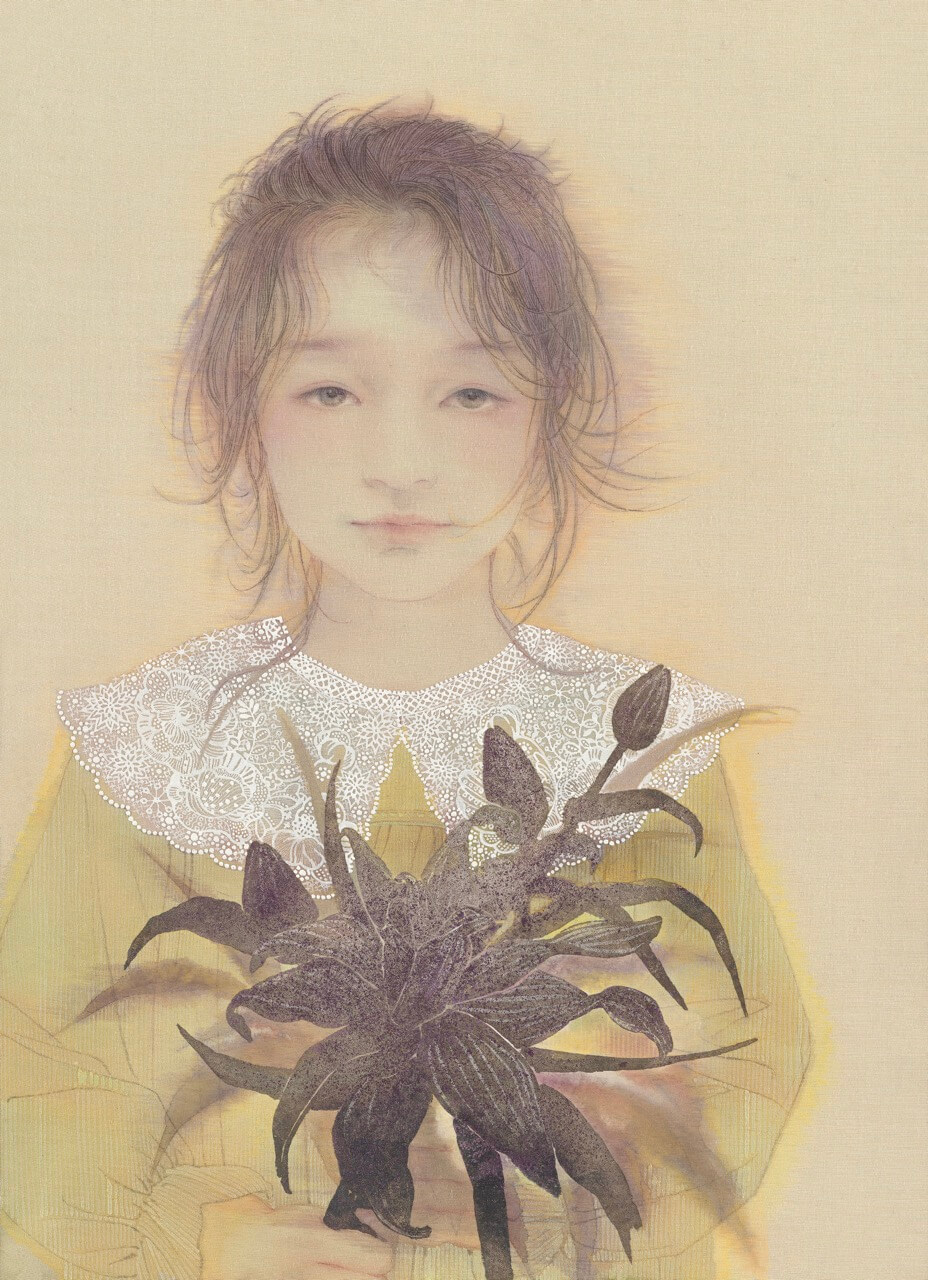 大李傑《微光之一》 54cm x40 cm 絹本設色 2023年